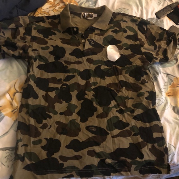 Bathing ape mens polo shirt size l brand new - Picture 5 of 5